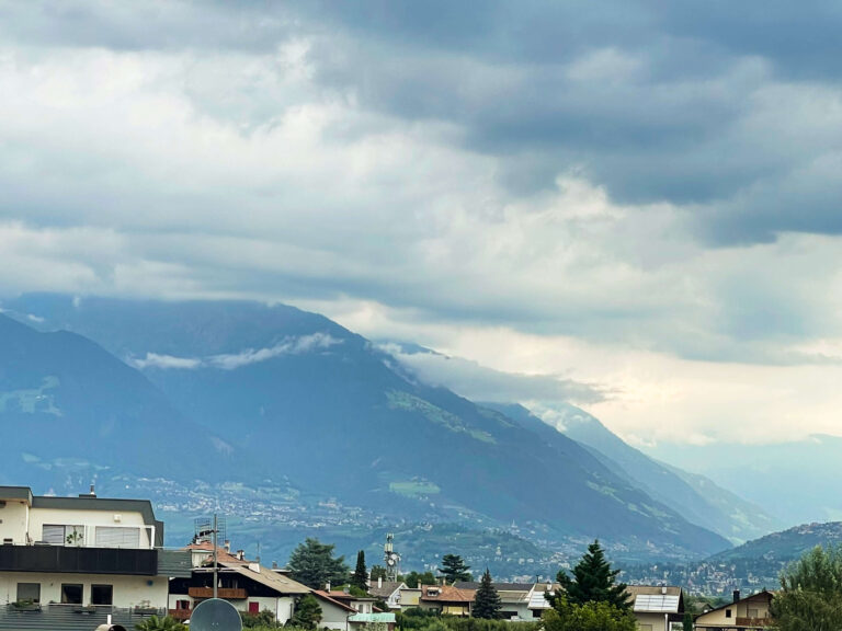 Ausblick auf Lana Richtung Meran, Wohnung in Lana bei Meran, Südtirol